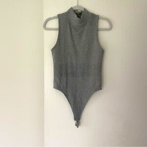 Grey Turtleneck Bodysuit 🐭